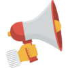 Megaphone representing marketing.